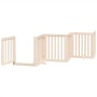 Folding dog gate with 15 panels made of poplar wood, 750 cm. by , Dog kennels and fences - Ref: Foro24-3155643, Price: 200,50...