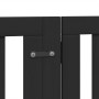 Folding dog gate with 15 panels, made of black poplar wood, 750 cm. by , Dog kennels and fences - Ref: Foro24-3155655, Price:...