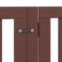 Folding dog gate 9 panels poplar wood brown 450 cm by , Dog kennels and fences - Ref: Foro24-3155662, Price: 184,61 €, Discou...