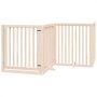 Folding dog gate 6 panels made of poplar wood 480 cm by , Dog kennels and fences - Ref: Foro24-3155669, Price: 156,90 €, Disc...