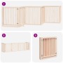 Folding dog gate 6 panels made of poplar wood 480 cm by , Dog kennels and fences - Ref: Foro24-3155669, Price: 156,90 €, Disc...