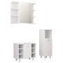 3-piece bathroom furniture set made of white engineered wood by vidaXL, Bathroom furniture - Ref: Foro24-3056943, Price: 147,...