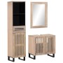 Conjunto de muebles de baño 3 piezas madera maciza de mango de , Muebles de baño - Ref: Foro24-3217101, Precio: 294,91 €, Des...