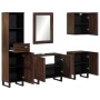 Set of 5-piece solid mango wood bathroom furniture. by , Bathroom furniture - Ref: Foro24-3217099, Price: 437,43 €, Discount: %