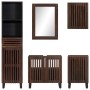 Set of 5-piece solid mango wood bathroom furniture. by , Bathroom furniture - Ref: Foro24-3217099, Price: 437,43 €, Discount: %