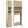 2-piece engineered wood bathroom furniture set in Sonoma oak. by , Bathroom furniture - Ref: Foro24-3324967, Price: 136,96 €,...