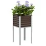 Braune Stahl-Pflanzschale 45x45x88 cm von , Töpfe und Pflanzgefäße - Ref: Foro24-4008965, Preis: 45,51 €, Rabatt: %