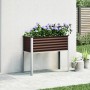 Braune Stahl-Pflanzschale 100x41x90 cm | Foro24|Onlineshop| Casa, Jardín y Más Foro24.es