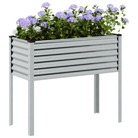 Galvanized steel planter 100x41x90 cm | Foro24|Onlineshop| Casa, Jardín y Más Foro24.es