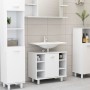 3-piece bathroom furniture set made of white engineered wood by vidaXL, Bathroom furniture - Ref: Foro24-3056943, Price: 147,...