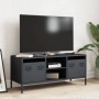 TV stand made of cold-rolled anthracite steel, 101.5x39x43.5 cm by , TV Furniture - Ref: Foro24-851300, Price: 176,50 €, Disc...