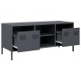 TV stand made of cold-rolled anthracite steel, 101.5x39x43.5 cm by , TV Furniture - Ref: Foro24-851300, Price: 176,50 €, Disc...