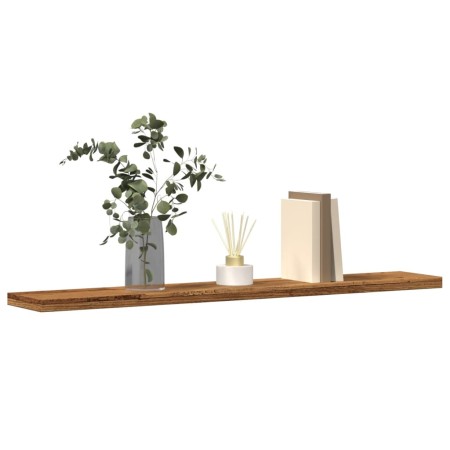 Wall shelves 4 units aged engineered wood 60x20x1.5 cm by , Closets and storage - Ref: Foro24-856297, Price: 32,15 €, Discoun...