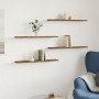 Wall shelves 4 units aged engineered wood 60x20x1.5 cm by , Closets and storage - Ref: Foro24-856297, Price: 32,15 €, Discoun...