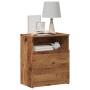 Aged engineered wood bedside table 50x32x60 cm by , Nightstands - Ref: Foro24-856564, Price: 62,01 €, Discount: %