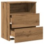 Mesita de noche madera de ingeniería roble artisan 50x32x60 cm de , Mesitas de noche - Ref: Foro24-856566, Precio: 61,96 €, D...