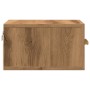 Wall-mounted bedside table in artisan oak color, 35x35x20 cm. by , Nightstands - Ref: Foro24-857065, Price: 38,90 €, Discount: %