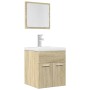 Set de muebles de baño 2 pzas madera contrachapada roble Sonoma de , Muebles de baño - Ref: Foro24-856367, Precio: 48,27 €, D...