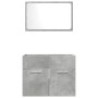 Set muebles de baño 2 piezas madera contrachapada gris hormigón de , Muebles de baño - Ref: Foro24-856373, Precio: 61,60 €, D...