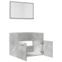 Bathroom furniture set, 2 pieces, gray plywood with concrete finish. by , Bathroom furniture - Ref: Foro24-856373, Price: 61,...