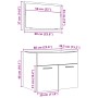 Bathroom furniture set, 2 pieces, gray plywood with concrete finish. by , Bathroom furniture - Ref: Foro24-856373, Price: 61,...