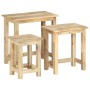 Stackable tables, set of 3, made of solid mango wood. by , Side tables - Ref: Foro24-287489, Price: 148,43 €, Discount: %