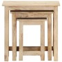 Stackable tables, set of 3, made of solid mango wood. by , Side tables - Ref: Foro24-287489, Price: 148,43 €, Discount: %