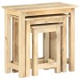 Stackable tables, set of 3, made of solid mango wood. by , Side tables - Ref: Foro24-287489, Price: 148,43 €, Discount: %