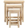 Stackable tables, set of 3, made of solid mango wood. by , Side tables - Ref: Foro24-287489, Price: 148,43 €, Discount: %