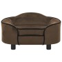 Hundesofa aus braunem Plüsch 67x47x36 cm | Foro24|Onlineshop| Casa, Jardín y Más Foro24.es