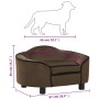 Hundesofa aus braunem Plüsch 67x47x36 cm von , Betten für Hunde - Ref: Foro24-171085, Preis: 91,83 €, Rabatt: %