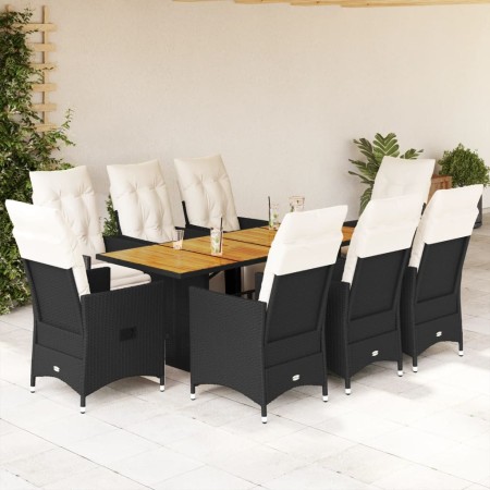 9-piece garden dining set with black synthetic rattan cushions by , Garden sets - Ref: Foro24-3276862, Price: 1,00 €, Discoun...