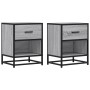 Bedside tables 2 units engineered wood gray Sonoma 40x31x50 cm by , Nightstands - Ref: Foro24-848691, Price: 93,30 €, Discoun...