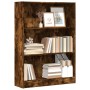 Estantería madera de ingeniería roble ahumado 80x24x109 cm de , Librerías y estanterías - Ref: Foro24-857839, Precio: 56,66 €...