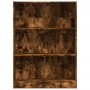 Engineered wood smoked oak bookshelf 80x24x109 cm by , Bookcases and shelves - Ref: Foro24-857839, Price: 56,66 €, Discount: %