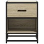 Mesitas noche 2 uds madera ingeniería roble Sonoma 40x31x50 cm de , Mesitas de noche - Ref: Foro24-848687, Precio: 90,33 €, D...