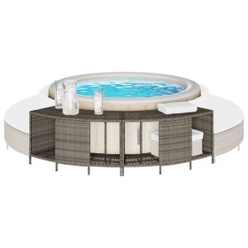 Lagerregale Whirlpool 2 Stück Rattan PE Grau von , Pool- und Spa-Zubehör - Ref: Foro24-365619, Preis: 138,70 €, Rabatt: %