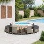 Estantes de almacenaje bañera hidromasaje 2 uds ratán PE gris de , Accesorios para piscinas y spa - Ref: Foro24-365619, Preci...