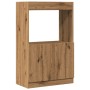 Aparador de madera de ingeniería roble artisian 63x33x180 cm de , Librerías y estanterías - Ref: Foro24-855105, Precio: 68,26...