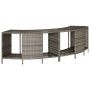 Acacia wood and gray synthetic rattan whirlpool bathtub edge | Foro24|Onlineshop| Casa, Jardín y Más Foro24.es