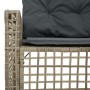 L-shaped garden sofa with light gray PE rattan cushions and stool | Foro24|Onlineshop| Casa, Jardín y Más Foro24.es