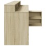 Escritorio con LED madera ingeniería roble Sonoma 200x104x91 cm de , Escritorios - Ref: Foro24-3309467, Precio: 198,03 €, Des...