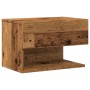 Nachttisch aus gealtertem Holz an der Wand von , Nachttische - Ref: Foro24-856820, Preis: 37,73 €, Rabatt: %