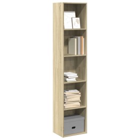 Engineered wood bookshelf in Sonoma oak, 40x30x189 cm. by , Bookcases and shelves - Ref: Foro24-857887, Price: 71,00 €, Disco...