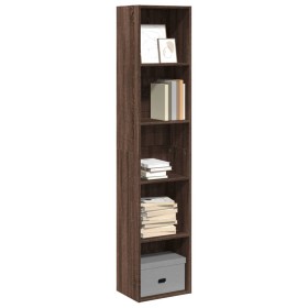 Estantería madera de ingeniería marrón roble 40x30x189 cm de , Librerías y estanterías - Ref: Foro24-857891, Precio: 72,93 €,...