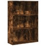 Estantería madera de ingeniería roble ahumado 80x30x114 cm de , Librerías y estanterías - Ref: Foro24-857935, Precio: 62,40 €...