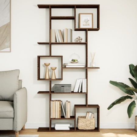 Engineered wood brown oak bookshelf 92x29x188 cm by , Bookcases and shelves - Ref: Foro24-3310322, Price: 127,10 €, Discount: %