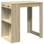 Mesa alta de bar madera ingeniería roble Sonoma 102x70x103,5 cm de , Mesas de cocina y de comedor - Ref: Foro24-3309323, Prec...