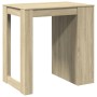 Mesa alta de bar madera ingeniería roble Sonoma 102x70x103,5 cm de , Mesas de cocina y de comedor - Ref: Foro24-3309323, Prec...