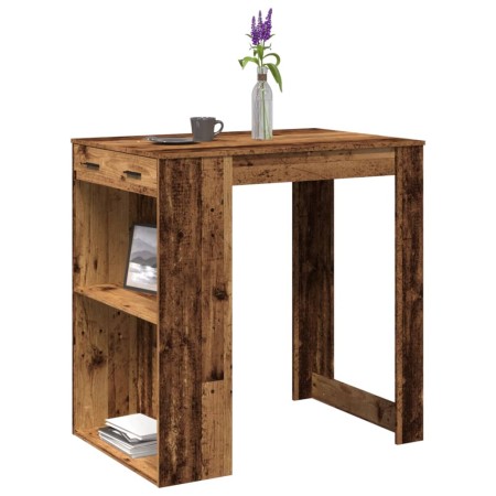 Mesa alta de bar madera ingeniería envejecida 102x70x103,5 cm | Foro24|Onlineshop| Casa, Jardín y Más Foro24.es